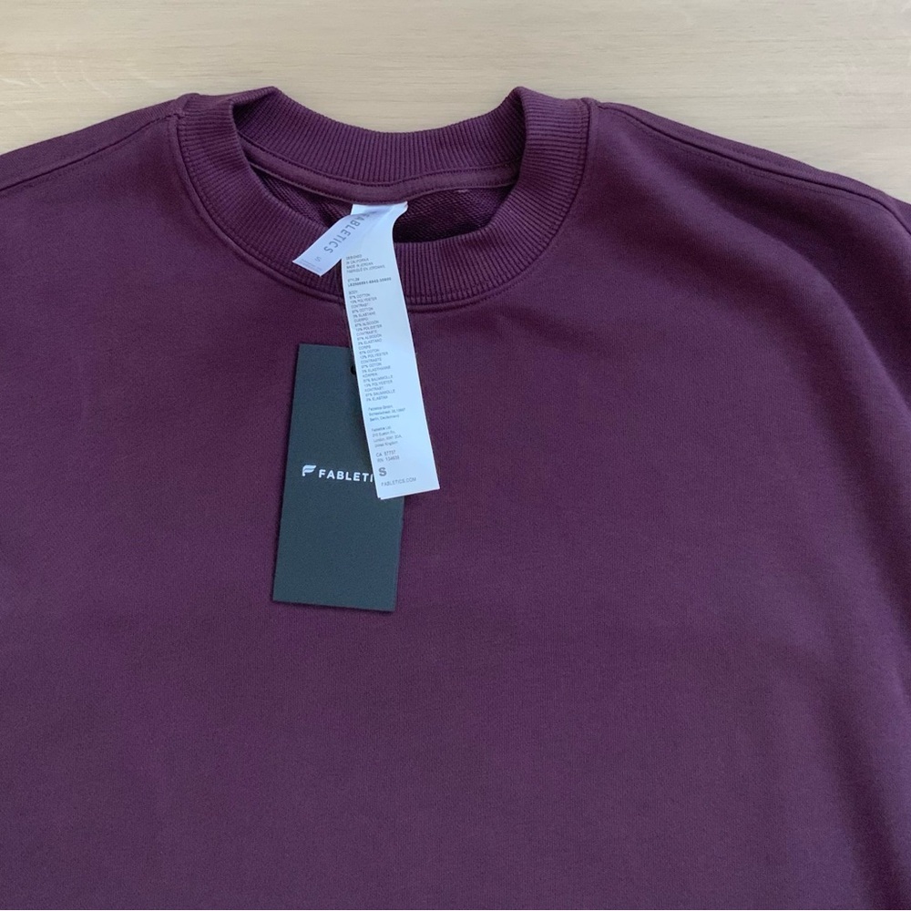 Fabletics Plum Crewneck Sweatshirt - Picture 6 of 7
